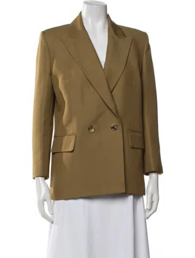 Pre-owned Khaite Blazer In Yellow