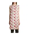 Khaite Blaz Kleid Aus Cupro-satin Mit Print Und Falten In Multicolor