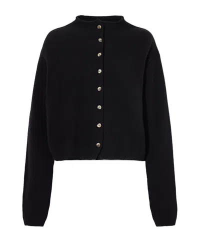 Khaite Blend Turtleneck Sweater In Black
