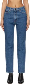 Khaite Abigail High Rise Straight Jeans In 009 Boone