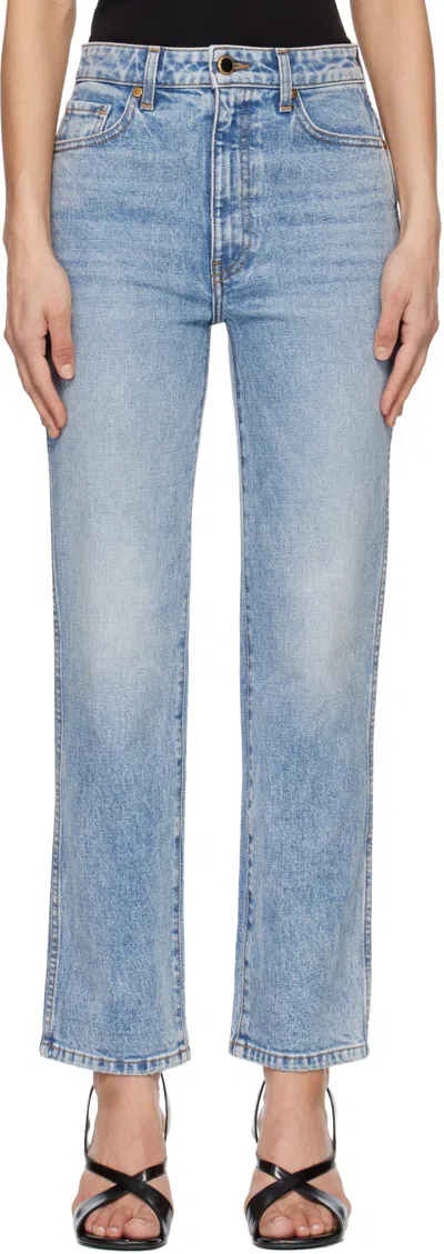 Khaite Blue Abigail Stretch Jeans