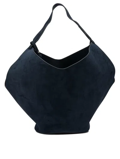 KHAITE KHAITE BLUE CALFSKIN SHOULDER BAG