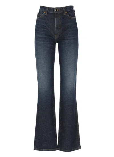 Khaite Blue Cotton Jeans