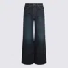 Khaite Belt Loop Jeans In Blue