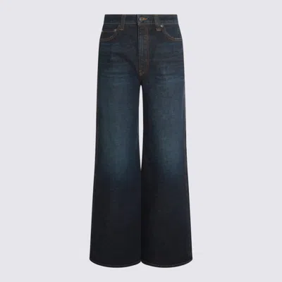 Khaite Blue Cotton Jeans