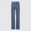 Khaite Belt Loop Jeans In Blue
