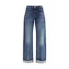 Khaite Blue Cotton Jeans Denim