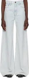 Khaite Light Blue Denim Dane Jeans<br/> In Blue