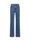 Khaite Blue Denim Danielle Jeans In Blue