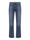 Khaite Blue Denim Farley Straight-leg Jeans In Blue