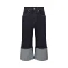 Khaite Boyle Cuffed Straight-leg Capri Jeans In Blue