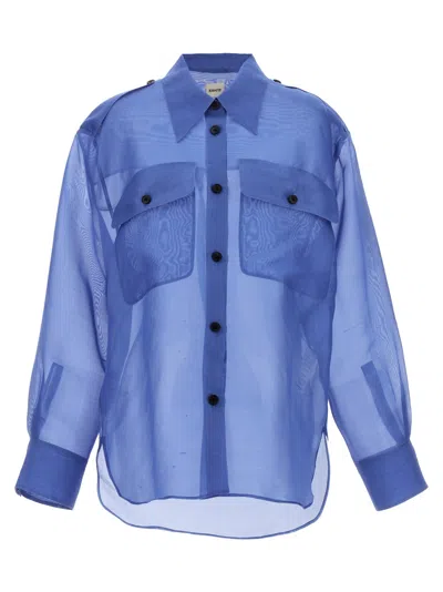 KHAITE BLUE MISSA SHIRT