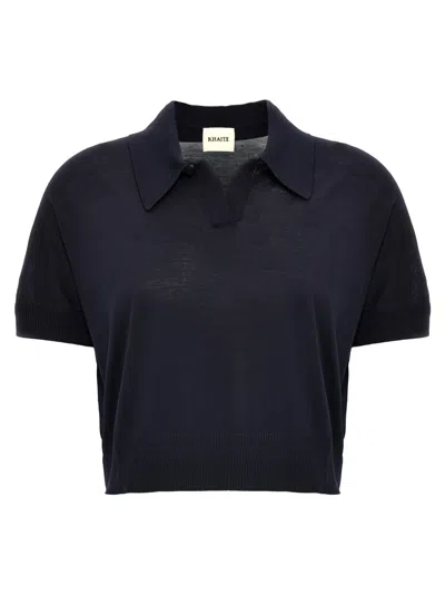 KHAITE BLUE MORGANE TOP