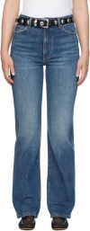 Khaite Blue 'the Danielle' Stretch Jeans In 099 Archer