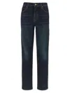 Khaite Vivian New Bootcut Flare Jeans Stoned Black In Blue