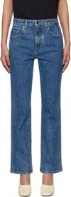 Khaite Blue Vivian Jeans In 009 Boone