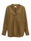 Khaite Tito Blouse In Brown