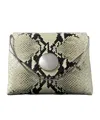Khaite Bobbi Python Embossed Shoulder Bag In Nude