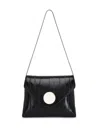 Khaite Bobbi Leather Shoulder Bag In Black