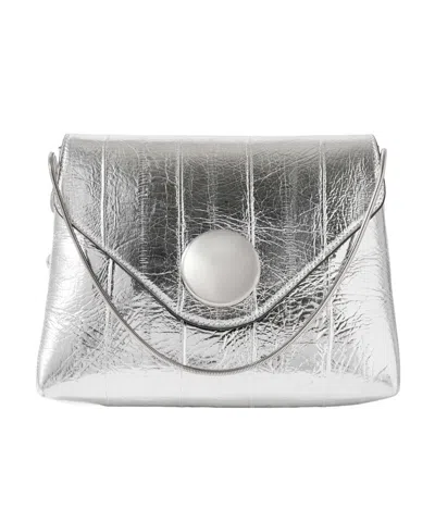 Khaite Bobbi Shoulder Bag In Silver