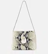 Khaite Bobbi Python Embossed Shoulder Bag In White