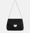 Khaite Bobbi Suede Shoulder Bag In Black