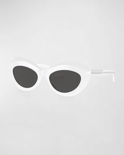 Khaite Bold Acetate Oval Sunglasses