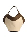 Khaite Lotus Cream Blend Tela Bag In Cream