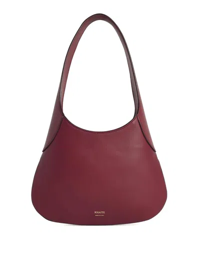 Khaite Bolsa Bandolera - Burdeos In Rojo Oscuro