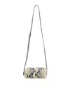 Khaite Mini Kye Snakeskin Embossed Leather Crossbody Bag In Nude