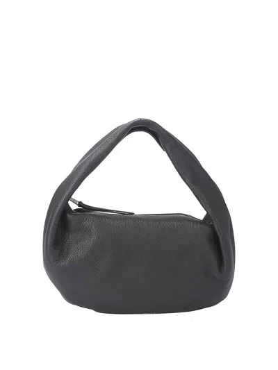 Khaite Olivia Small Suede Shoulder Bag In Brown