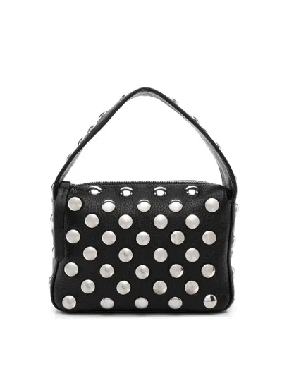 KHAITE ELENA SMALL STUDDED LEATHER HANDBAG