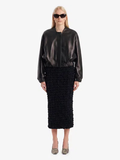 Khaite Bomber Cordan In Black