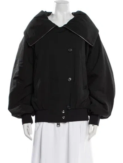 Pre-owned Khaite Bomber Jacket In Black