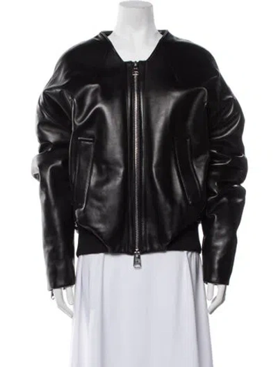 Pre-owned Khaite Bomber Jacket In Black
