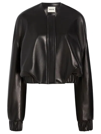 Khaite Bomber Jacket Cordan In Nappa In Black