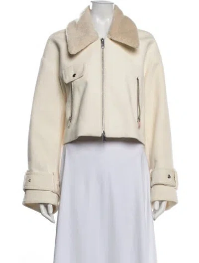 Pre-owned Khaite Bomber Jacket In Neutral