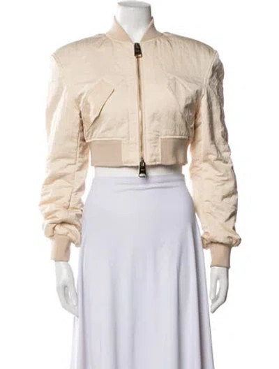 Pre-owned Khaite Bomber Jacket W/ Tags In Neutrals