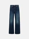 Khaite 'bonnie' Blue Denim Jeans In Blue