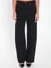 Khaite Bonnie Relaxed Fit Jeans In Black