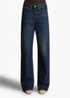 Khaite Kerrie Mid Rise Straight Jeans In Multi