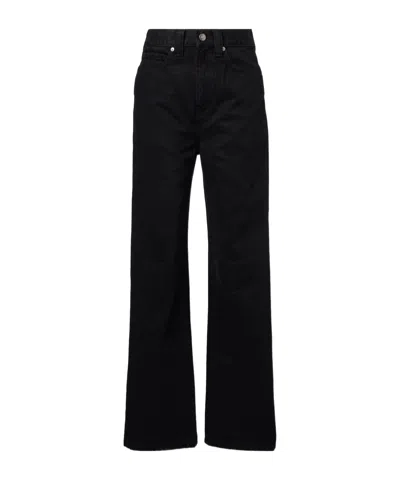 Khaite Bonnie Low-rise Straight Jeans In Black