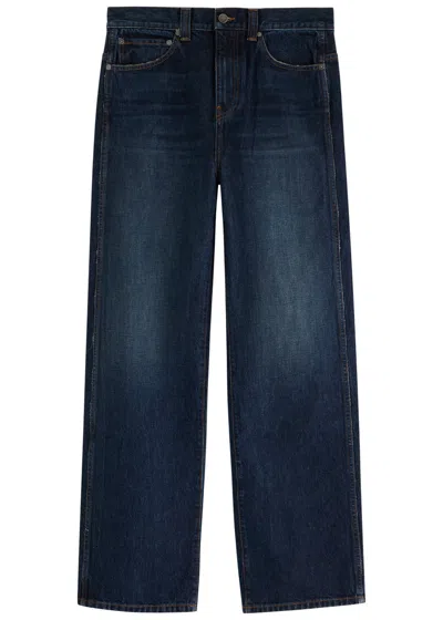 Khaite Bonnie Straight-leg Jeans In Denim
