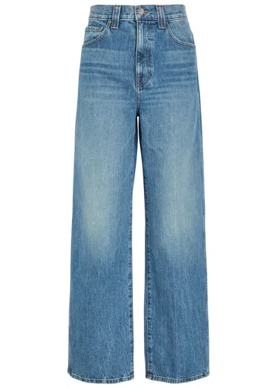 Khaite Bonnie Straight-leg Jeans In Blue