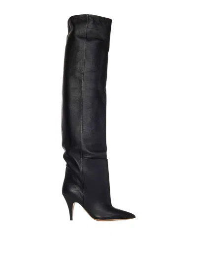 Khaite 55mm Ona Boots - Women's - Calf Leather In Nero