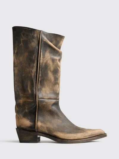 Khaite Calf Leather Pointed-toe Boots In Black