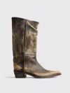 Khaite Clive Leather Boots In Purple
