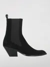 Khaite Woman Ankle Boots Black Size 6 Leather In Schwarz