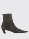 Khaite Cowboy Boots With Square Toe And Low Heel In Brown