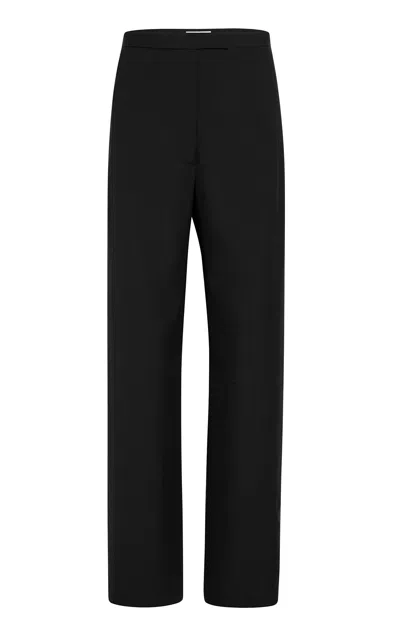 Khaite Borden Wool Trousers In Black